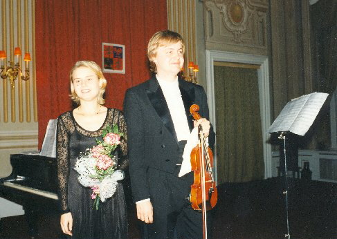 S Věrou jsme hráli koncerty pro dvoje housle, 1996