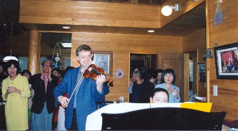 Pavel Eret s klavíristkou Emiko Morimoto, 1999