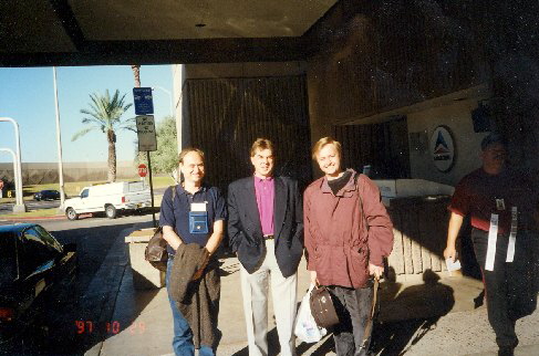 Před odletem z Phoenixu, USA, 1997